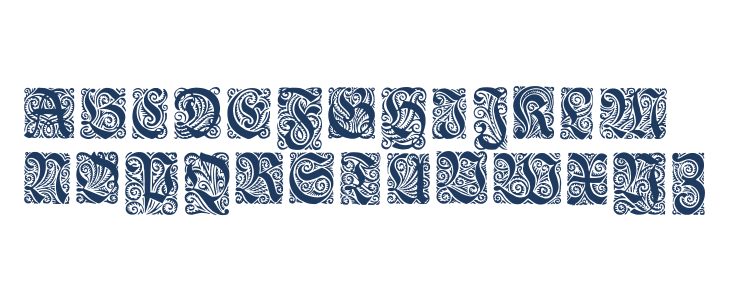 Ehmcke-Fraktur Initialen Lowercase