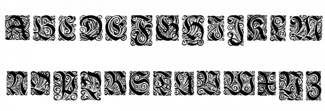 Ehmcke-Fraktur Initialen फ़ॉन्ट लोअरकेस