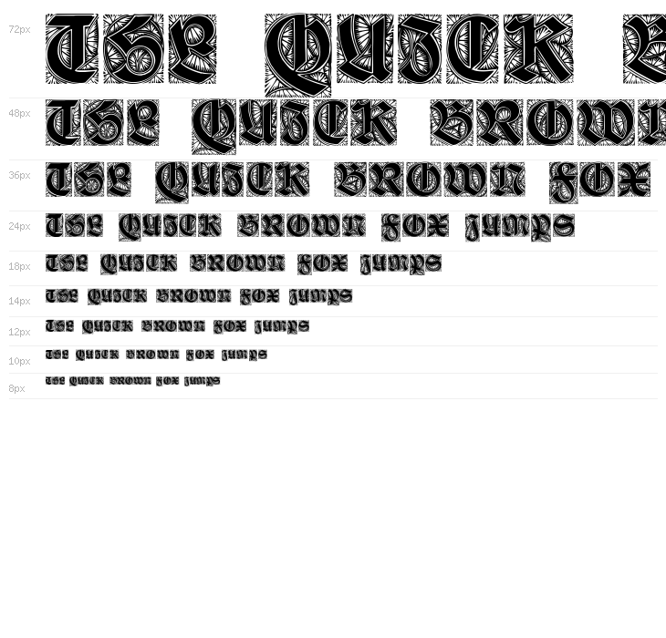 Ehmcke-Schwabacher Initialen Waterfall