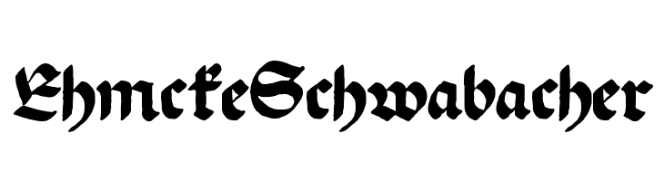 EhmckeSchwabacher  Скачать бесплатные шрифты