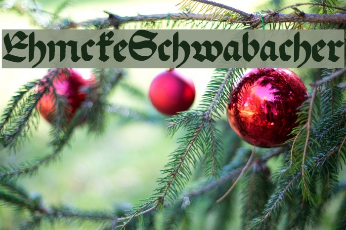 EhmckeSchwabacher Font examples