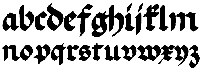 EhmckeSchwabacher Font LOWERCASE