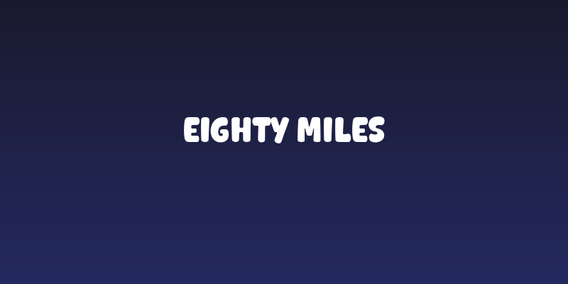 EIGHTY MILES Social Header