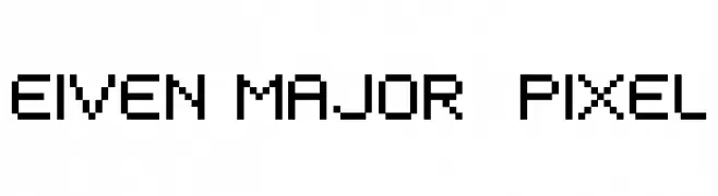 EIVEN MAJOR  Pixel  les polices de caractères gratuit tlcharger