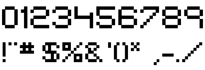 EIVEN MAJOR Pixel Font OTHER CHARS
