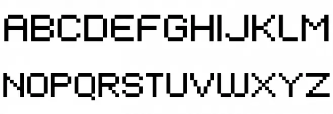 EIVEN MAJOR Pixel フォント 大文字