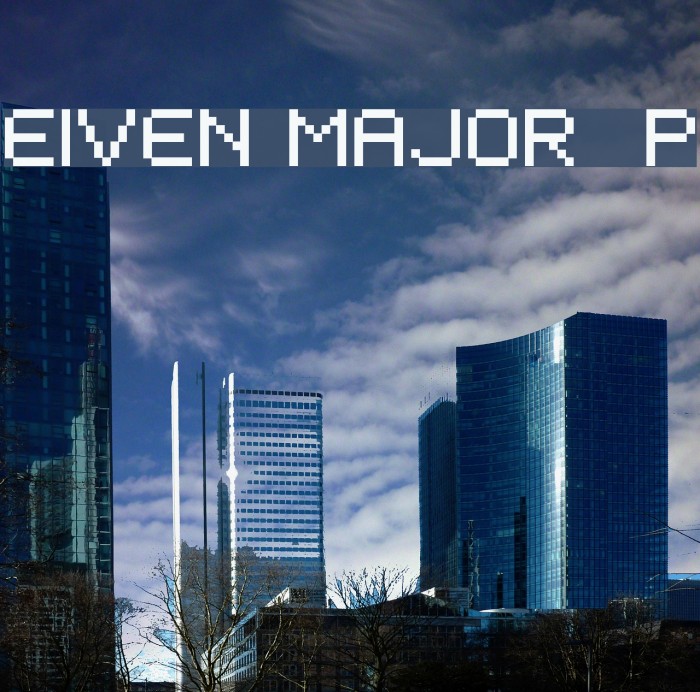 EIVEN MAJOR Pixel Font examples