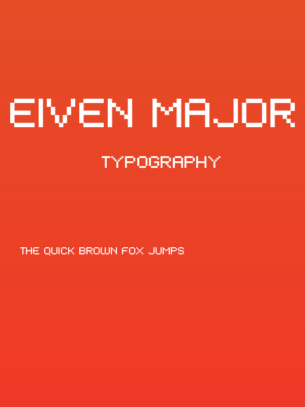 EIVEN MAJOR  Pixel Poster