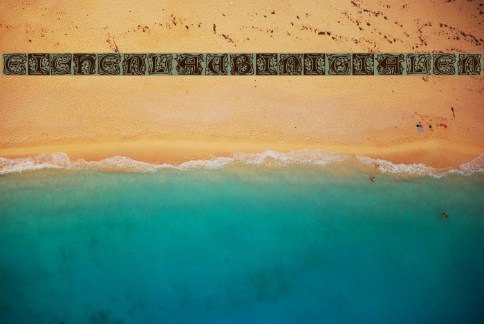 Eichenlaub Initialen Example 1