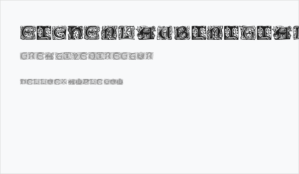 Eichenlaub Initialen Business Card