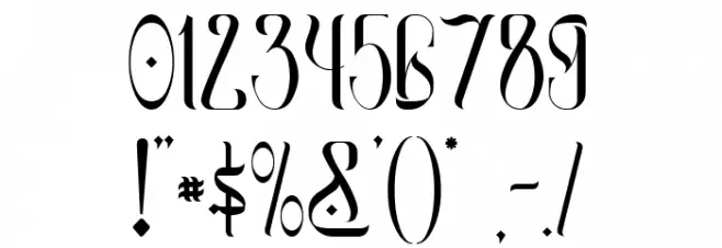 Eid Mubarak Font OTHER CHARS