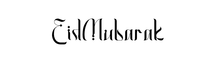 EidMubarak  フリーフォントのダウンロード