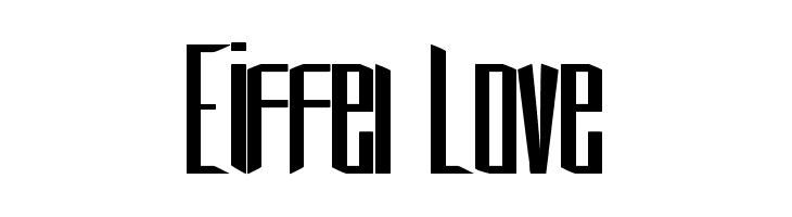 Eiffel Love  Frei Schriftart Herunterladen