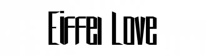 Eiffel Love  Free Fonts Download