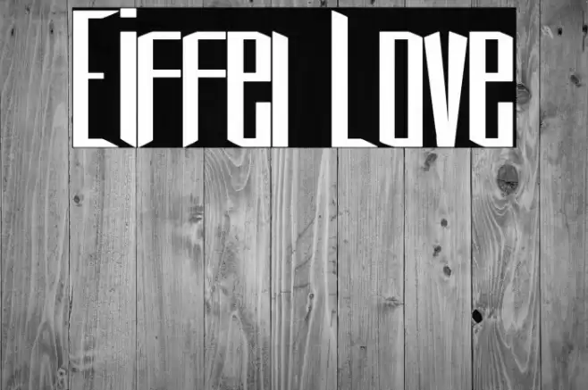 Eiffel Love Font examples
