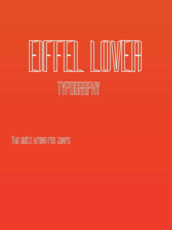 Eiffel Lover Poster