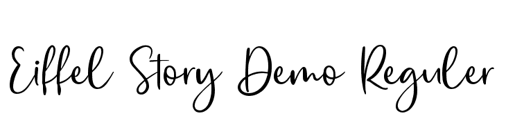 Eiffel Story Demo Reguler  Descarca Fonturi Gratis