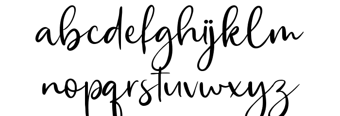 Eiffel Story Demo Reguler Font LOWERCASE