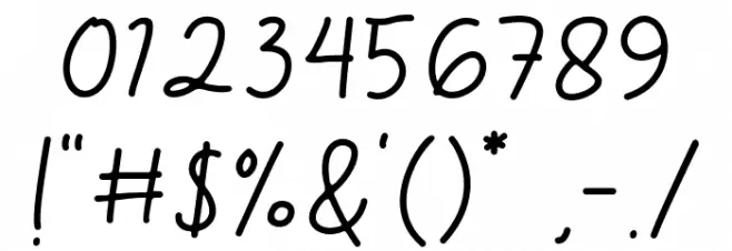 Eigha Demo Font OTHER CHARS