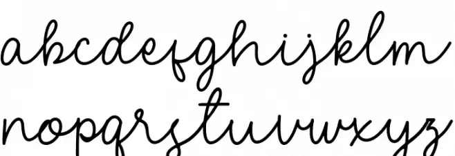 Eigha Demo Schriftart Kleinbuchstaben