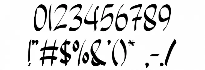 Eight Ball Font OTHER CHARS