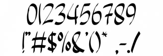 Eight Ball Font OTHER CHARS