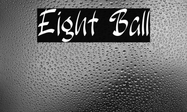 Eight Ball Font examples