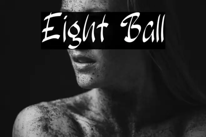 Eight Ball Font examples