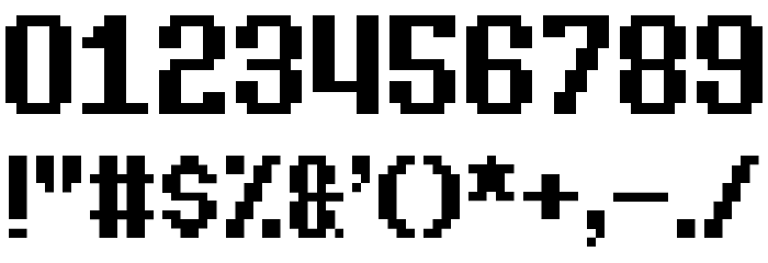 Eight Bit Dragon Font OTHER CHARS