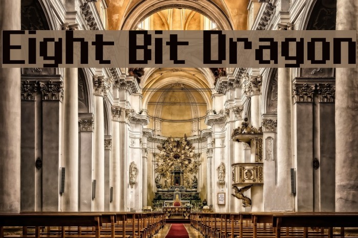Eight Bit Dragon Font examples