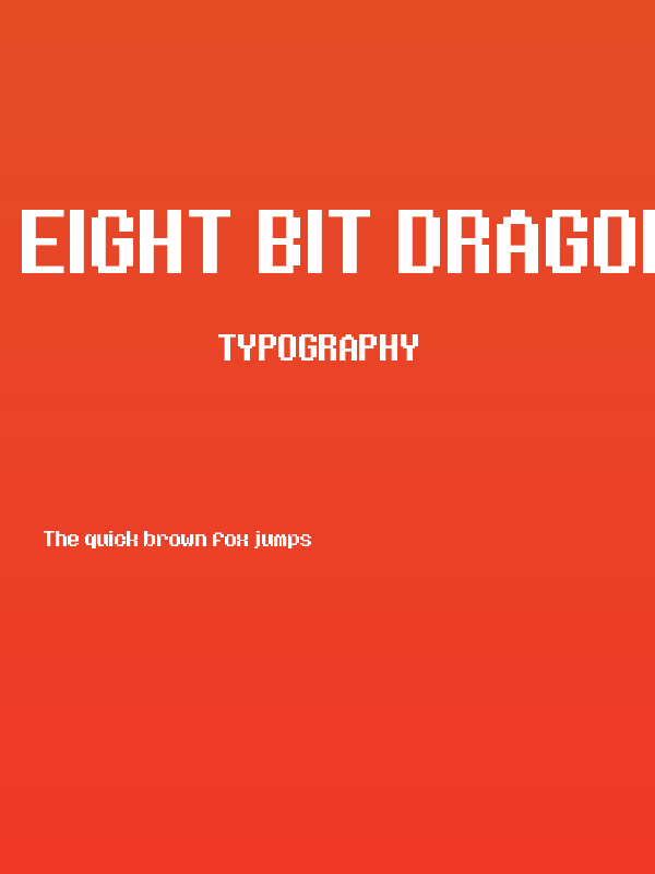 Eight Bit Dragon Poster