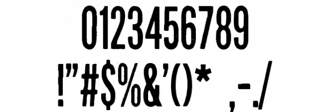 Eight Days A Week フォント その他の文字