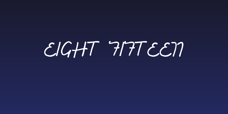 Eight Fifteen Social Header