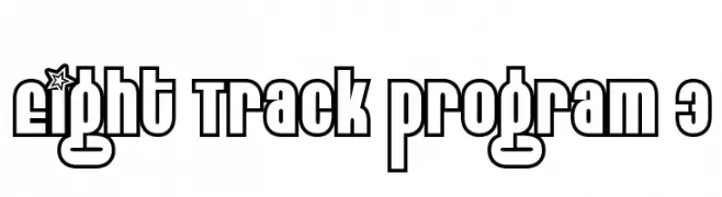 Eight Track program 3  Скачать бесплатные шрифты