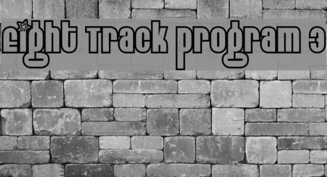 Eight Track program 3 Fonte examples