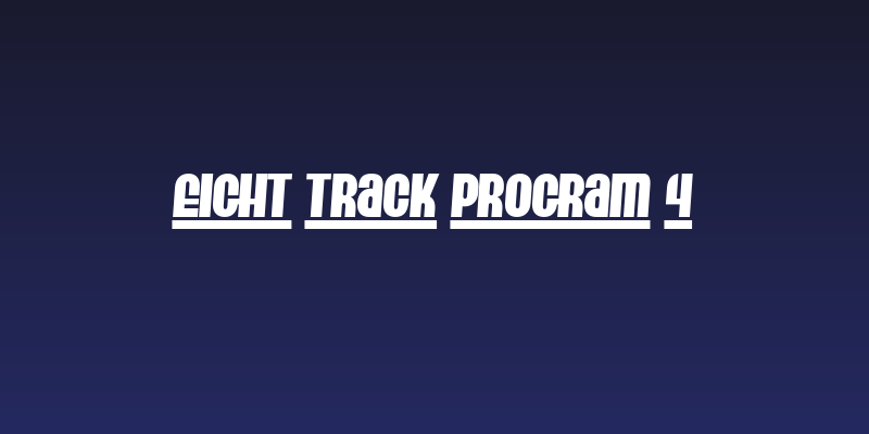 Eight Track program 4 Social Header