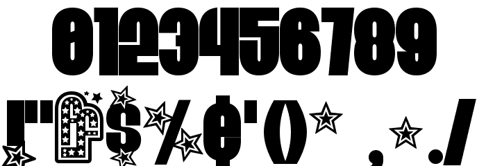 Eight Track program two Font OTHER CHARS