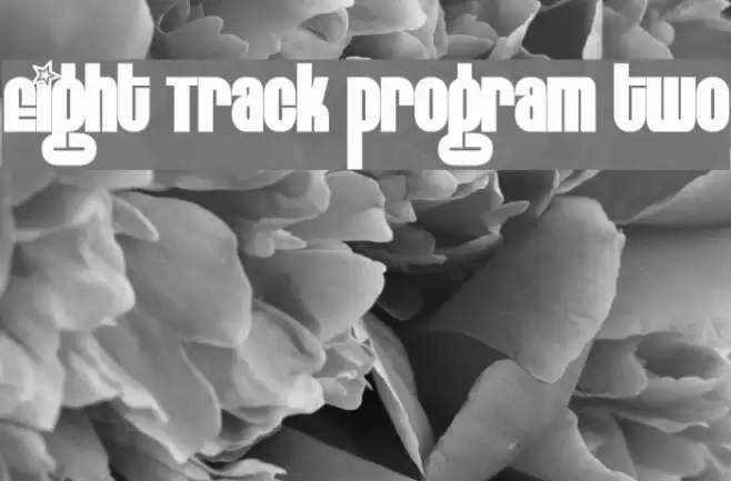 Eight Track program two フォント examples