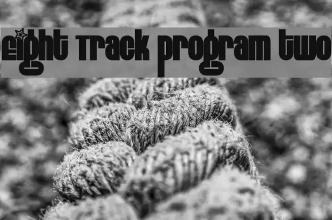 Eight Track program two フォント examples