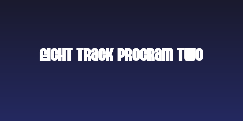 Eight Track program two Social Header