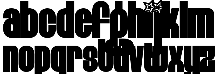 Eight Track program two Font LOWERCASE