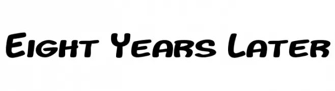 Eight Years Later  Frei Schriftart Herunterladen