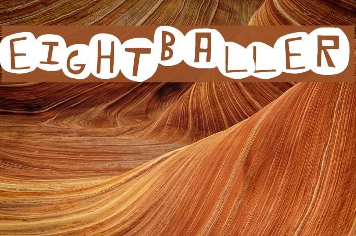 EightBaller Font examples