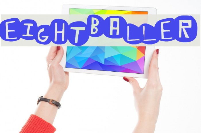 EightBaller Font examples