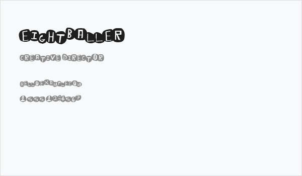 EightBaller Business Card