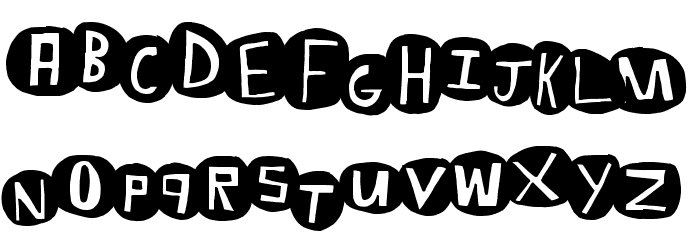 EightBaller Font LOWERCASE