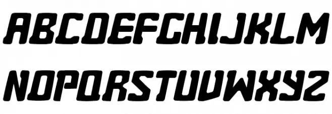 Eightball Skewed Font Litere mari