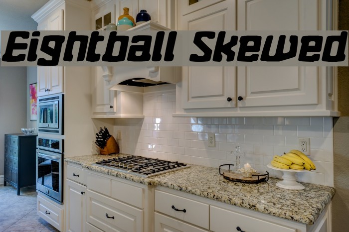 Eightball Skewed Font examples
