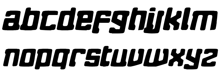 Eightball Skewed Font LOWERCASE