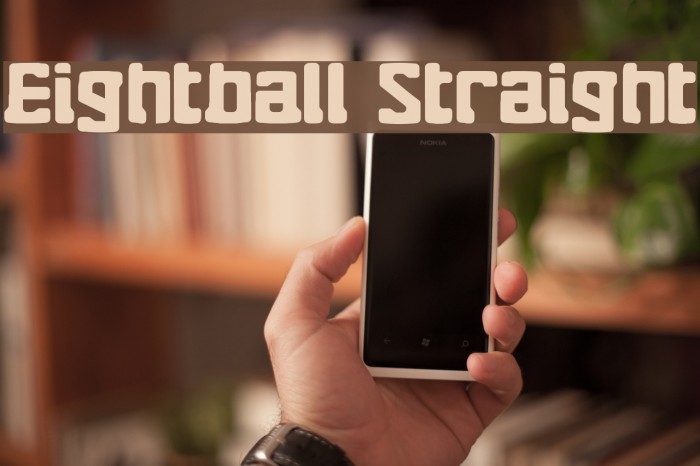 Eightball Straight Font examples